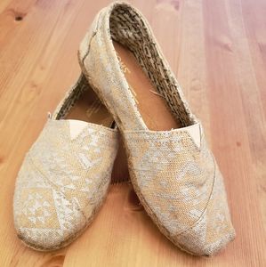 TOMS burlap shoes